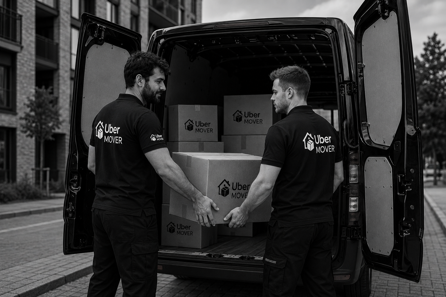 Professional moving team at Uber Movers